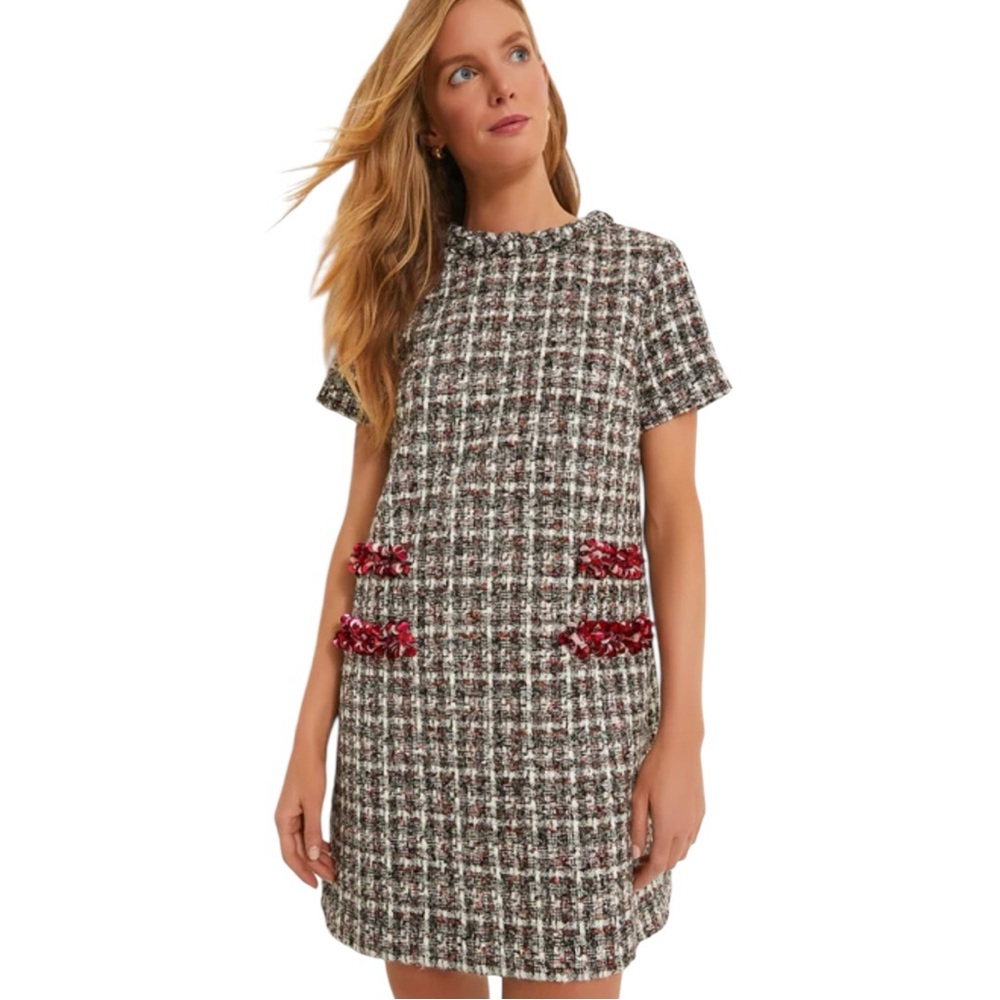 NWT Tuckernuck Winterberry Sequin Tweed Jackie Dress L